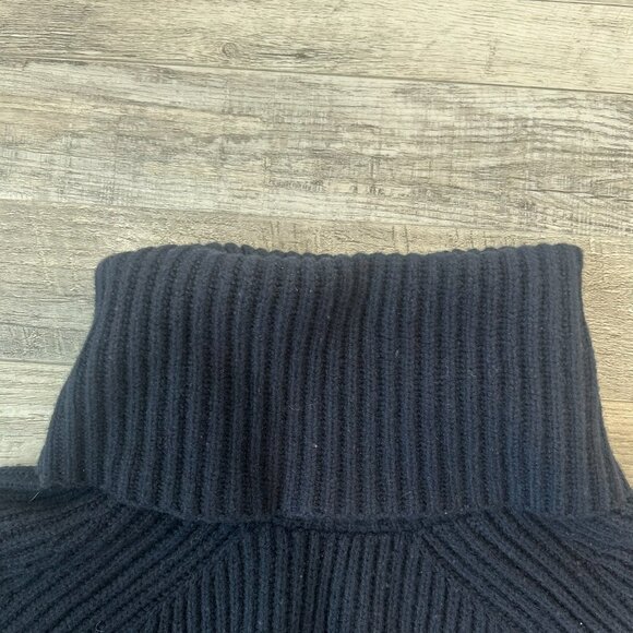 Madewell Navy Wool Turtleneck Sweater Tunic - Picture 3 of 6